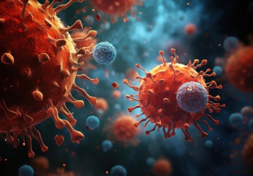 Ilustrasi penyebab autoimun ketika sistem imun menyerang jaringan tubuh sendiri